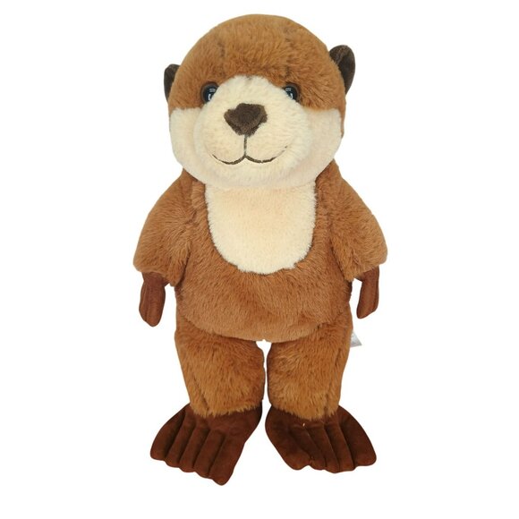 Build-A-Bear Workshop River Otter Plush 25th Celebration Collection Brown & Crea - Picture 1 of 7
